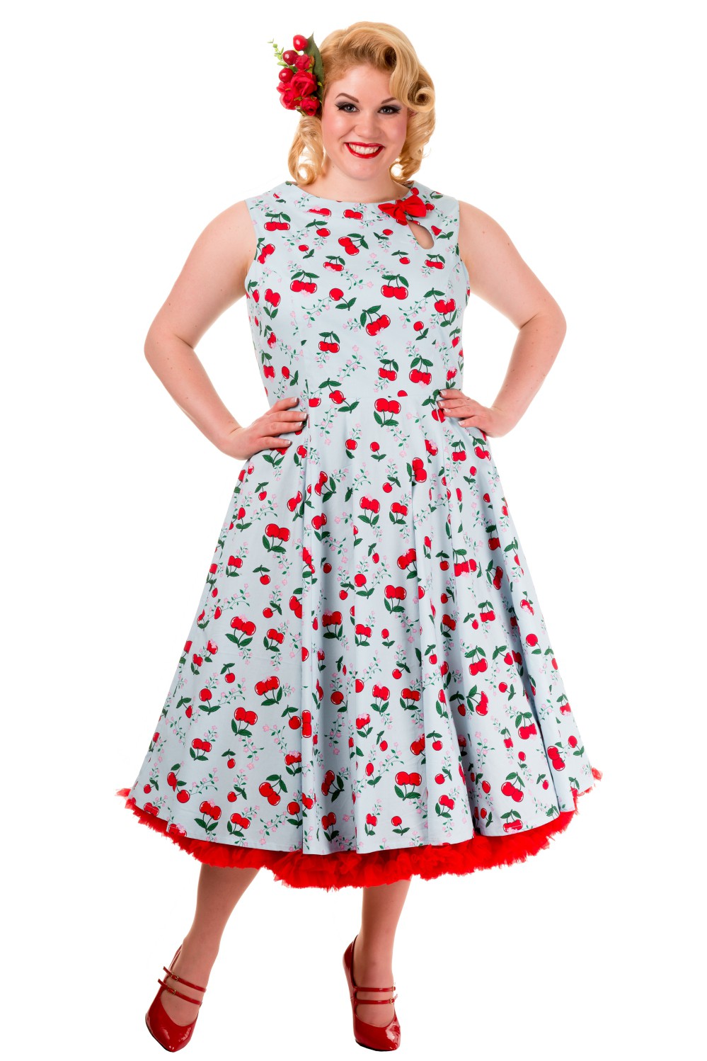 Banned Blindside 1950s Rockabilly Cherry Dress
