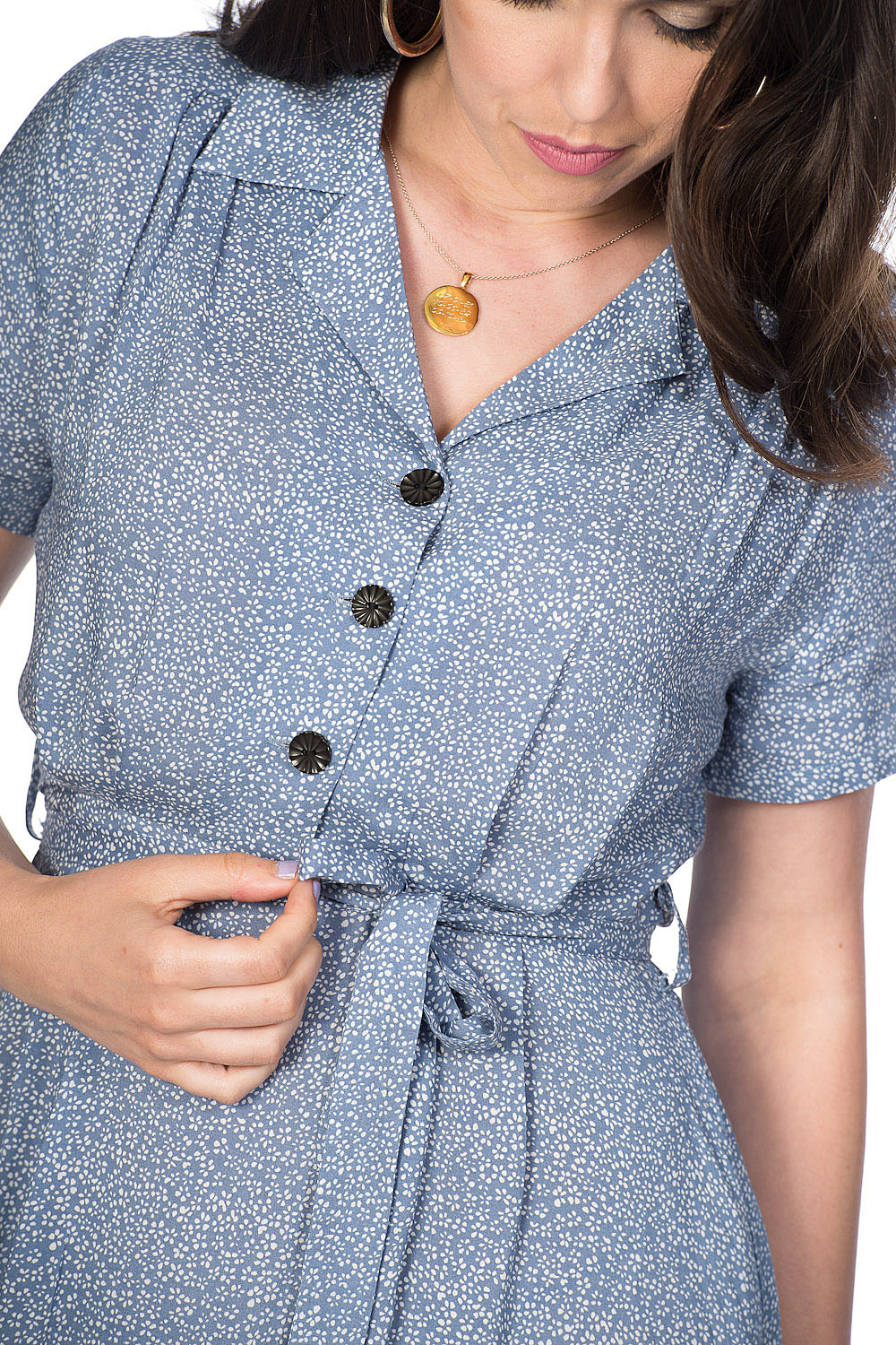 Banned Retro Blue Ditzy Dress