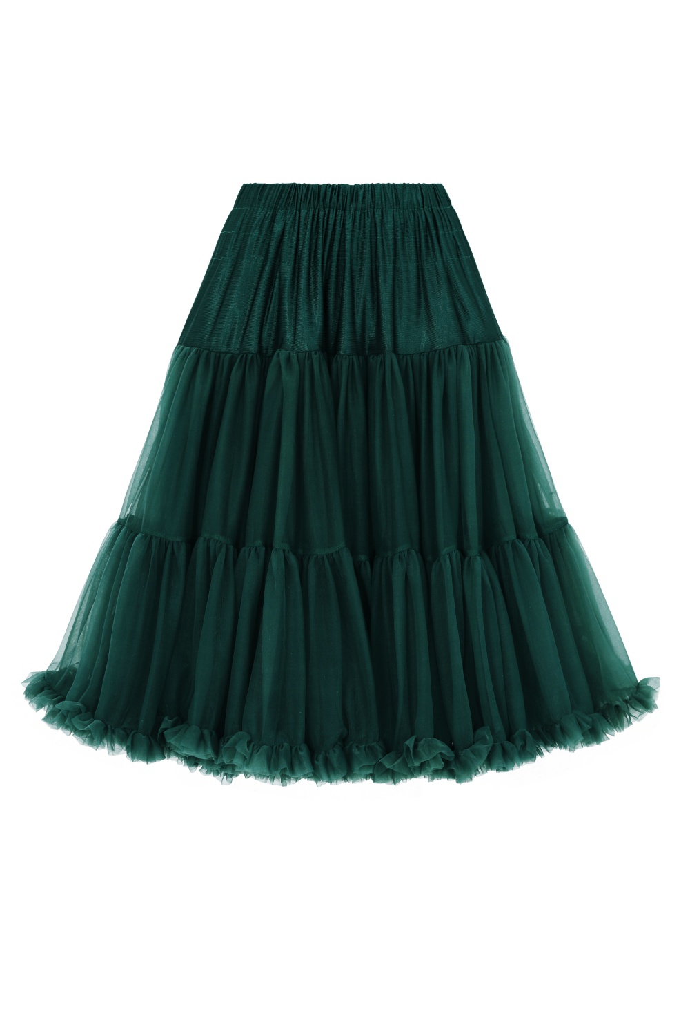 Banned Retro 50s Lizzy Lifeforms Bottle Green Petticoat