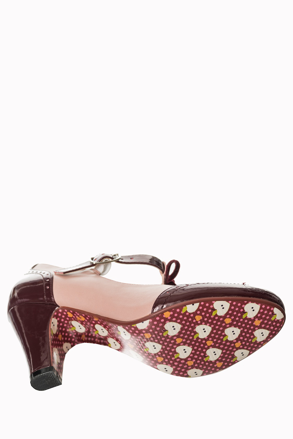 Dancing Days Baby Loves That Way 60s Burgundy Brogue Shoes