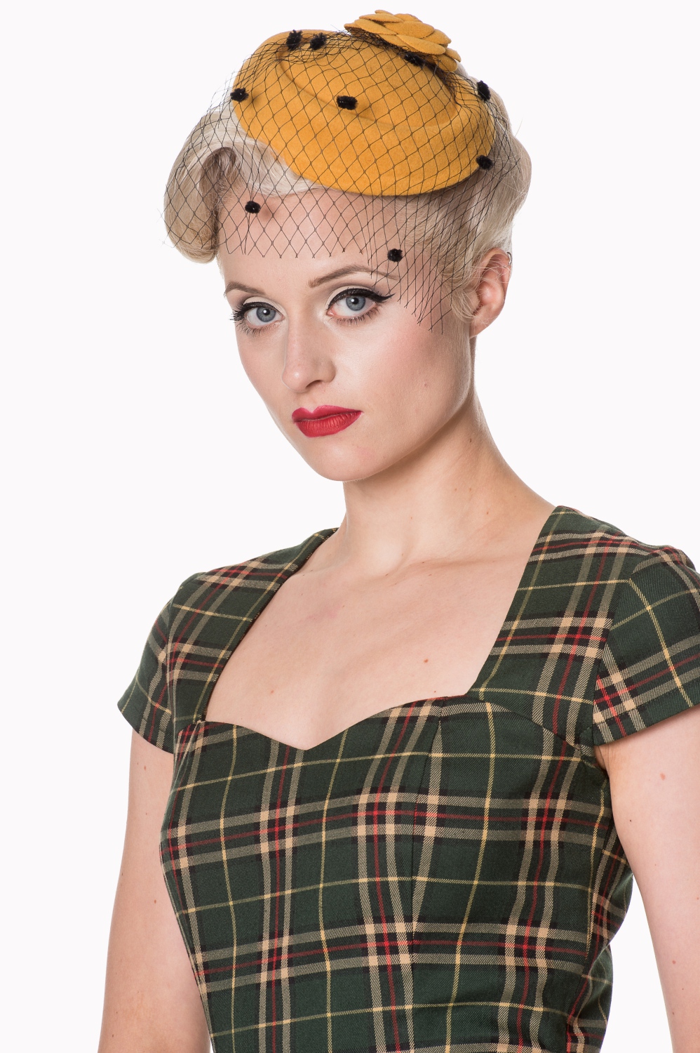 Dancing Days Poppy Green Tartan Dress