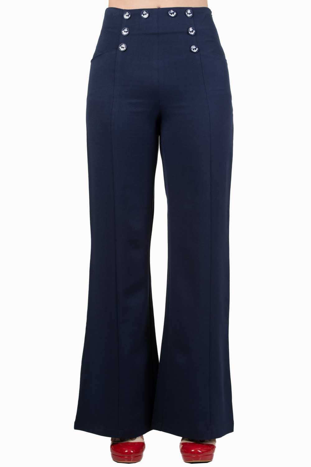 Dancing Days by Banned 40s Stay Awhile Navy Trousers