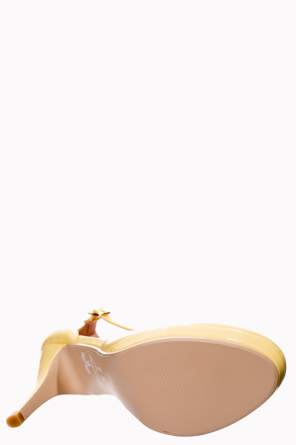 Dancing Days Yellow Patent 50s Shell Heels