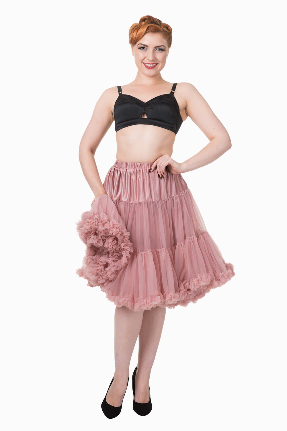 Banned Retro 50s Starlite Dusty Pink Petticoat