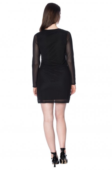 Gatsby Long Sleeve Flower Sequin Dress