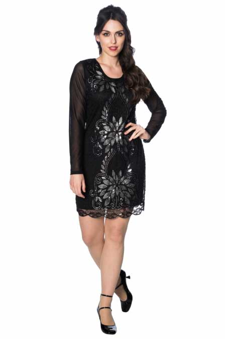 Gatsby Long Sleeve Floral Dress