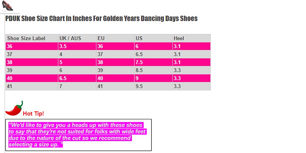 Dancing Days Golden Years 60s Patent Black Shoes