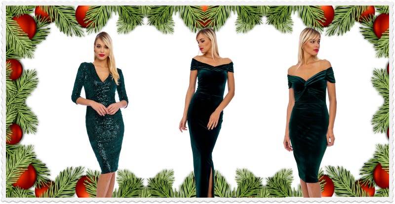 Green Velvet Dress