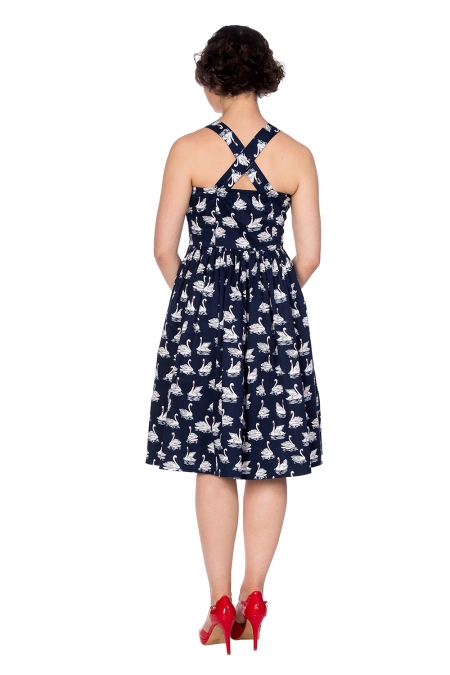 Banned Retro 50s Summer Swan Swing Dress