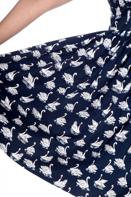 Banned Retro 50s Summer Swan Swing Dress