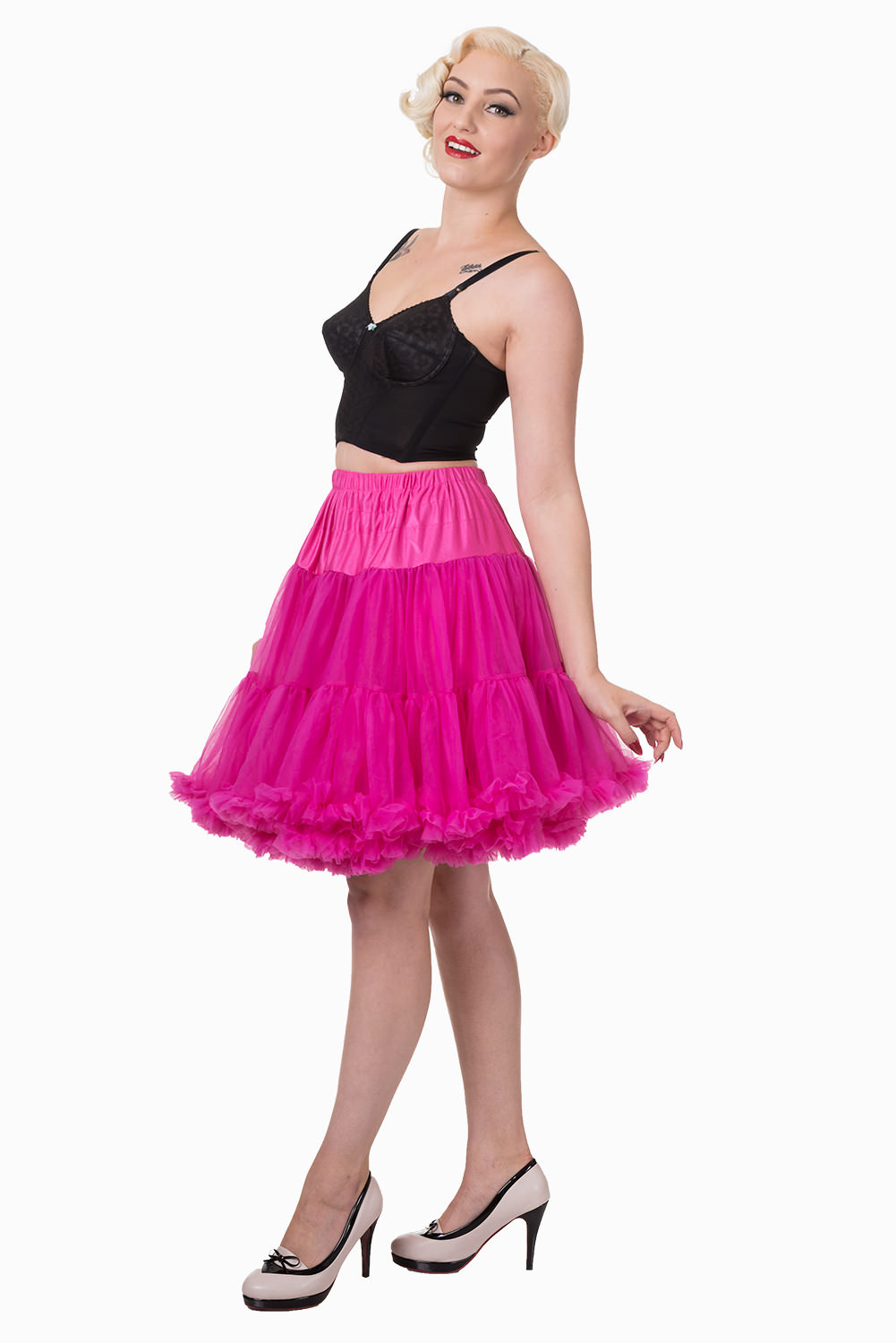 Banned Retro 50s Walkabout Hot Pink Petticoat