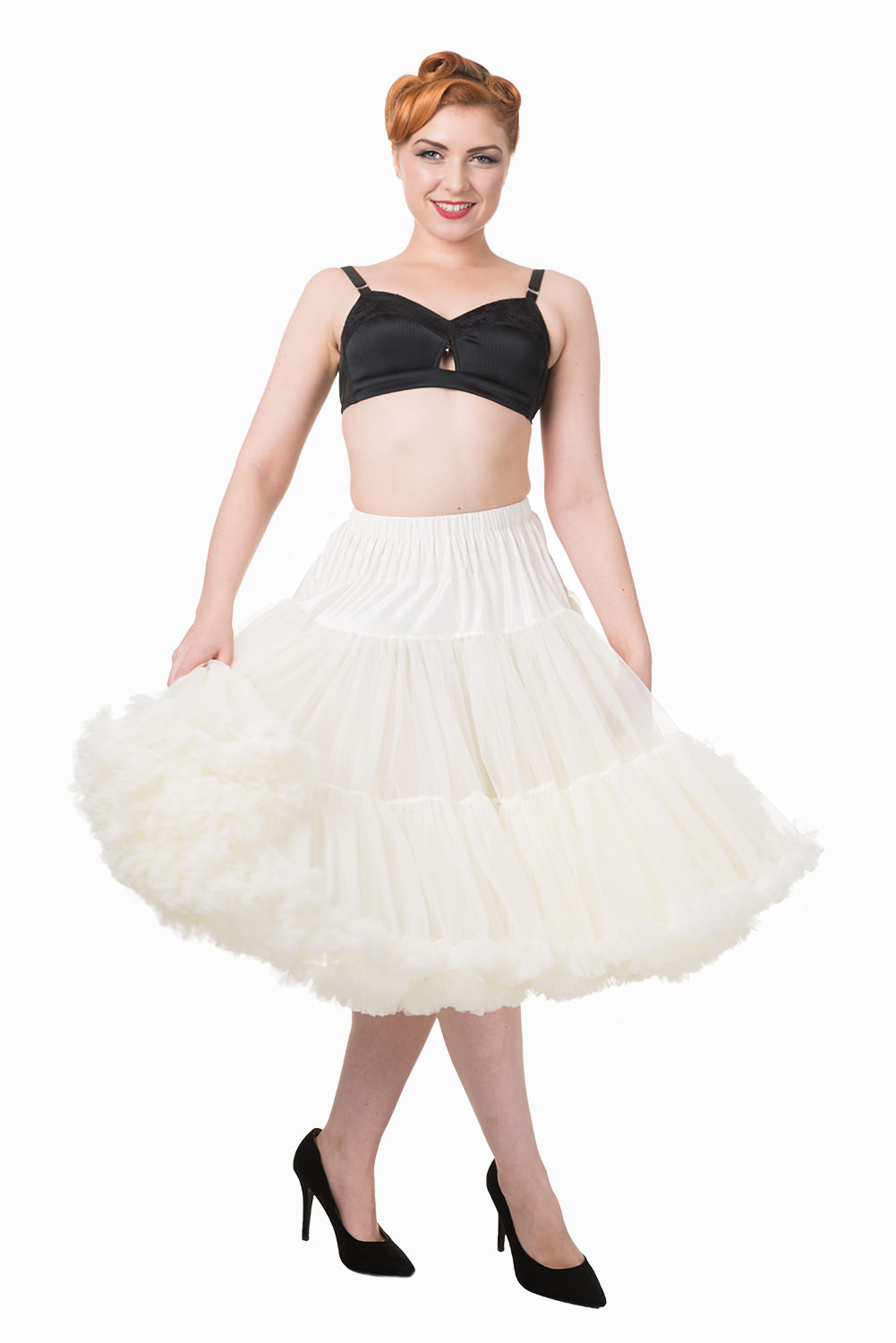 Banned Retro 50s Lizzy Lifeforms Ivory Petticoat