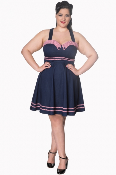 Dancing Days Jadore 1950s Denim Swing Dress