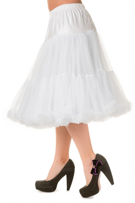 Banned Retro 50s Lizzy Lifeforms White Petticoat
