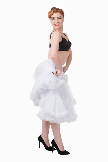 Banned Retro 50s Lizzy Lifeforms White Petticoat