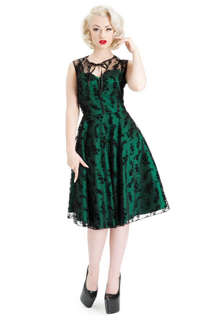 Voodoo Vixen Green Penny Dress