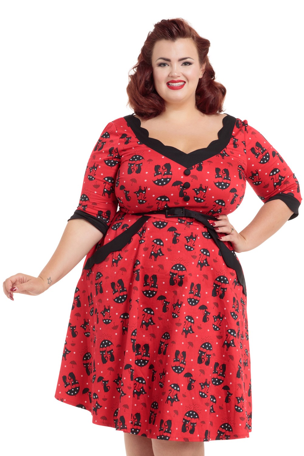 Vixen Red Katnis Swing Dress