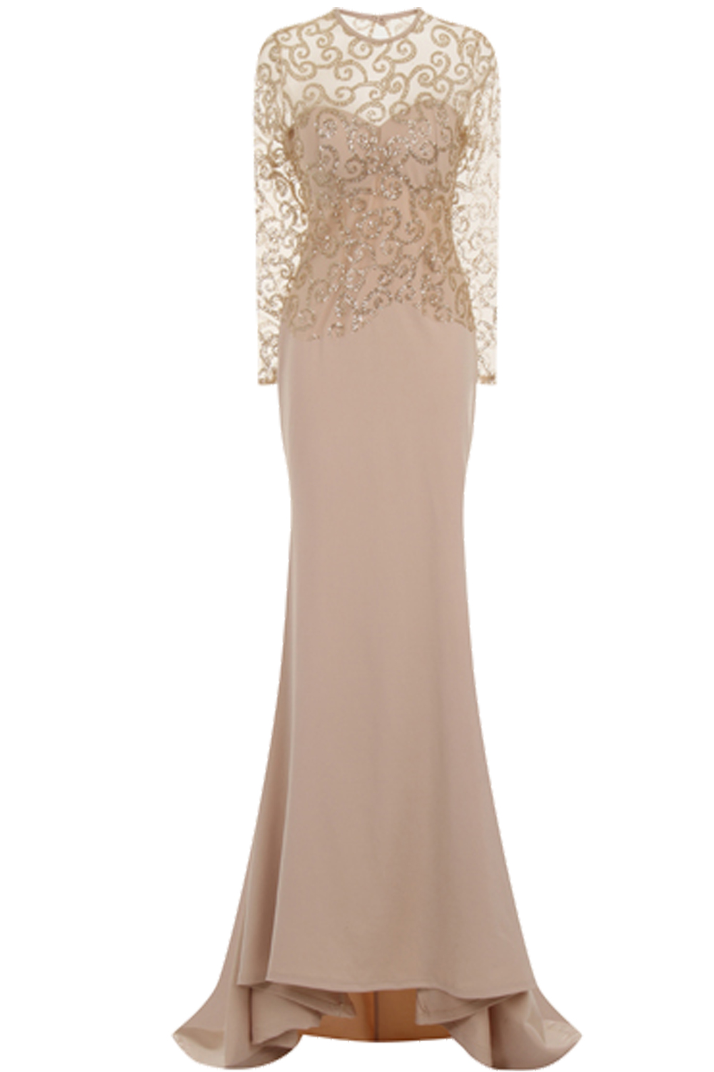 Sara Maxi Fishtail Glitter Slinky Dress