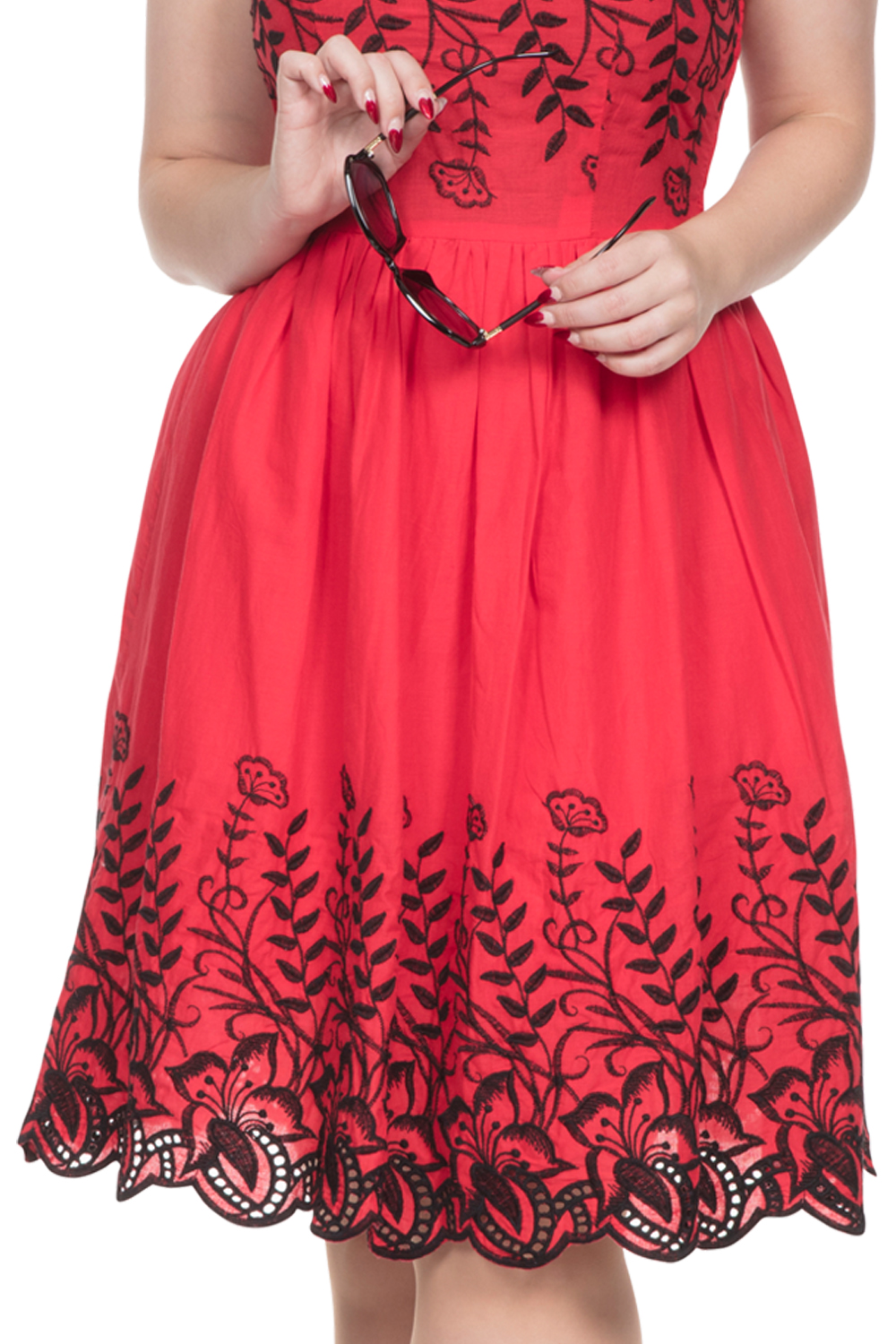 Voodoo Vixen Red Scarlett 50s Dress