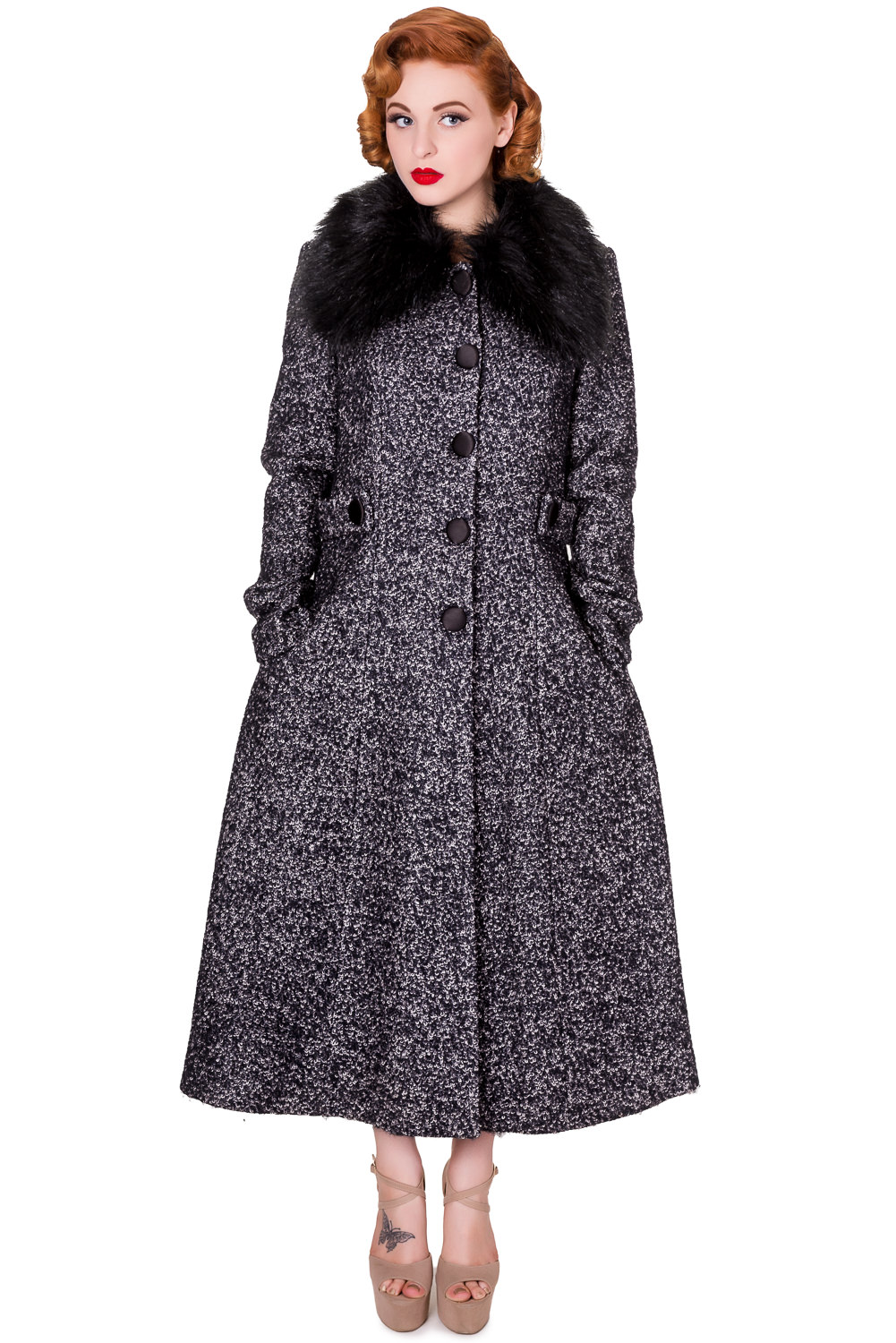 Banned Simple Game Grey Vintage Coat