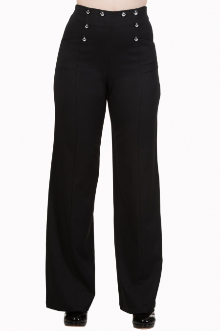 Dancing Days by Banned 40s Stay Awhile Black Trousers