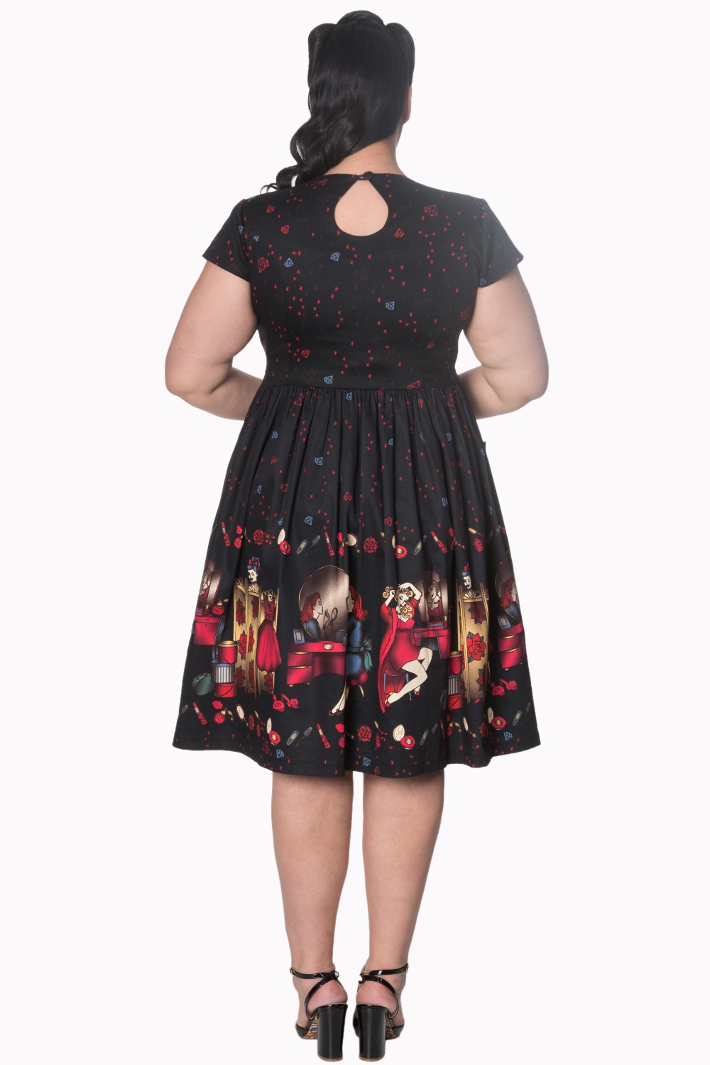 Dancing Days Black Vanity 50s Curve Dress