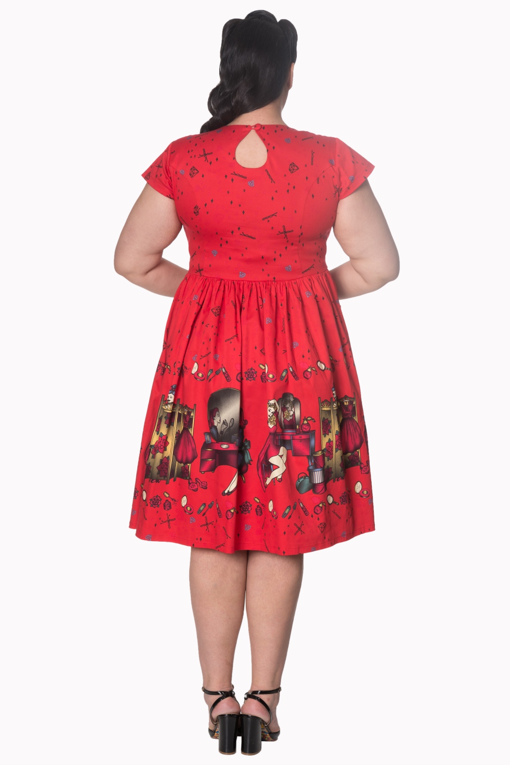 Dancing Days 50s Red Vanity Dress