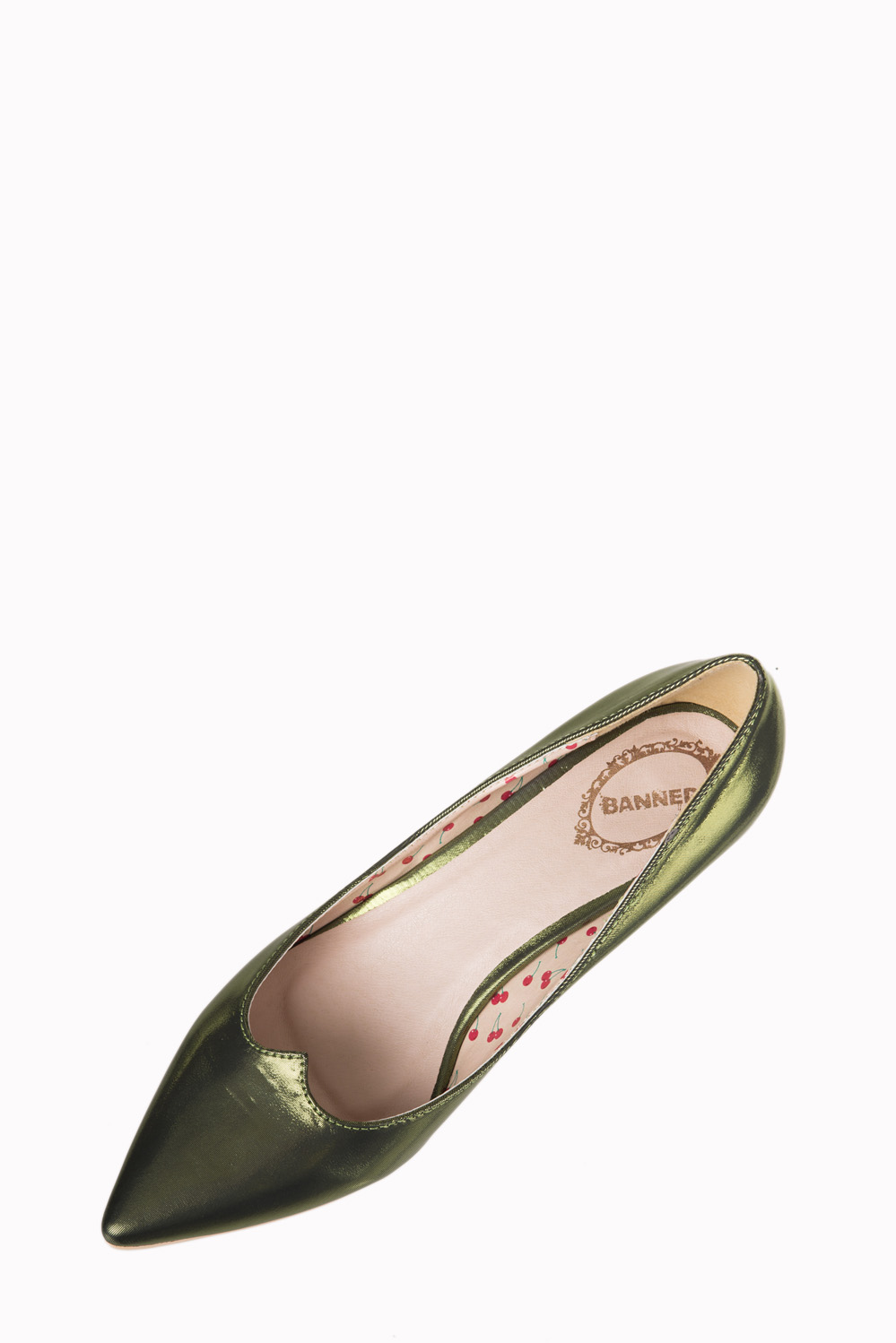 Dancing Days By Banned 1940s Olive Green Kitten Heels