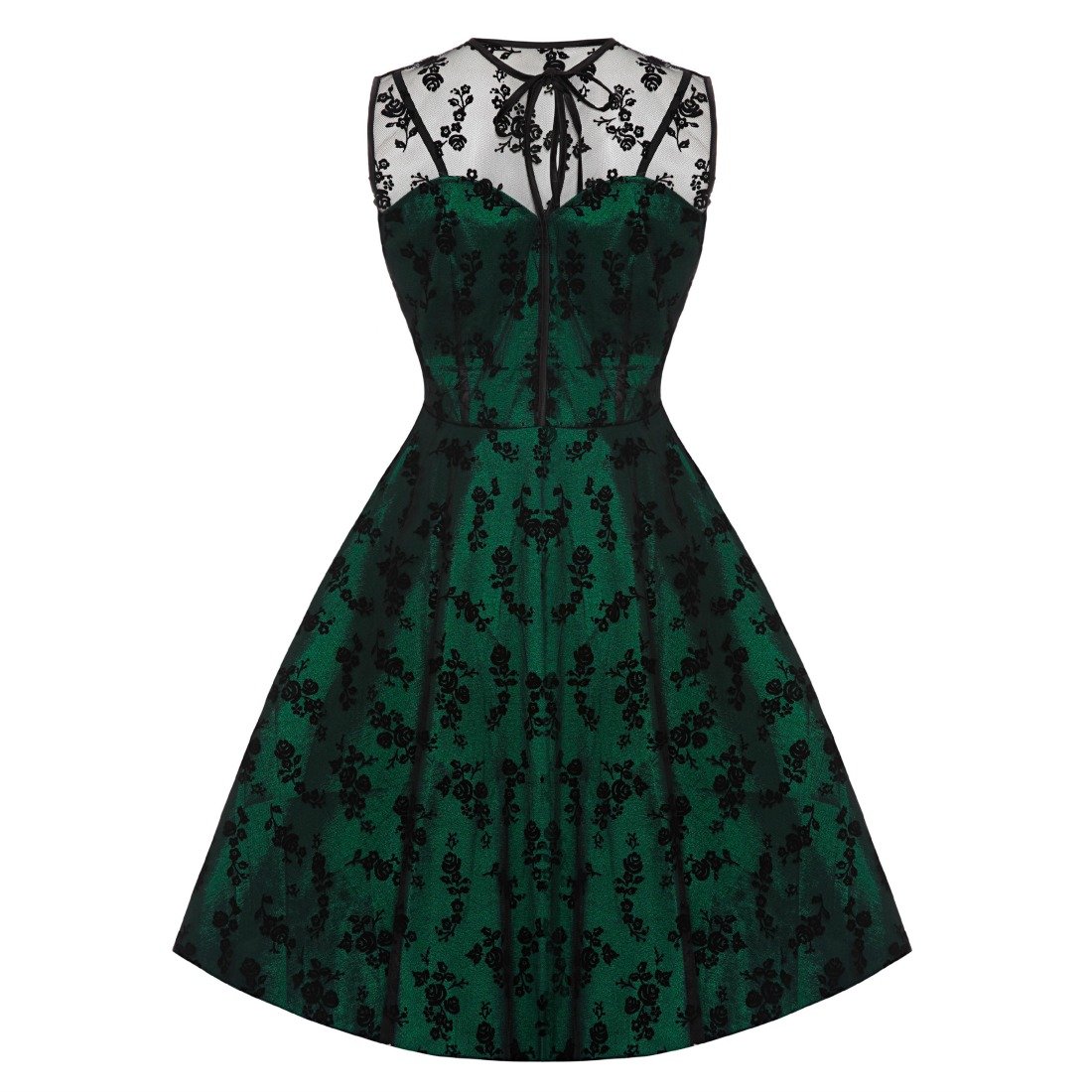 Voodoo Vixen Green Penny Dress