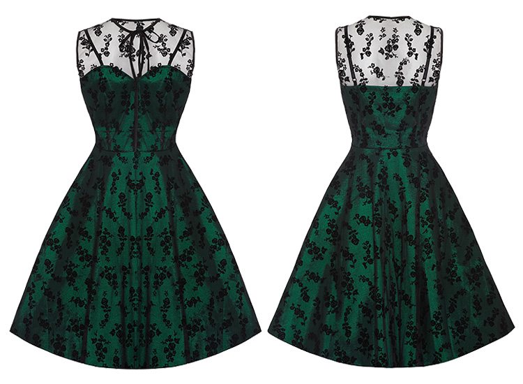 Voodoo Vixen Green Penny Dress