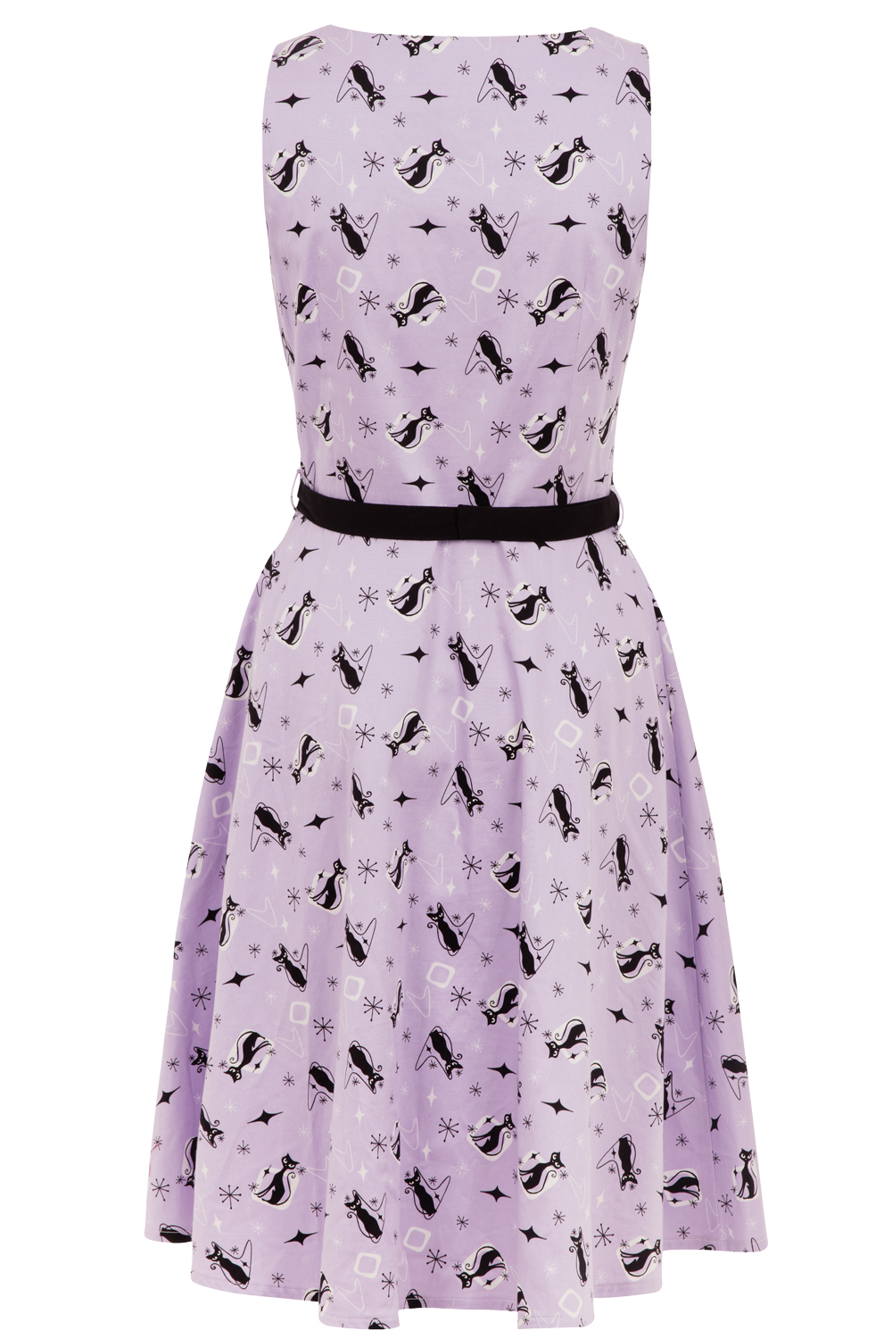Voodoo Vixen Lavender Kitty Dress