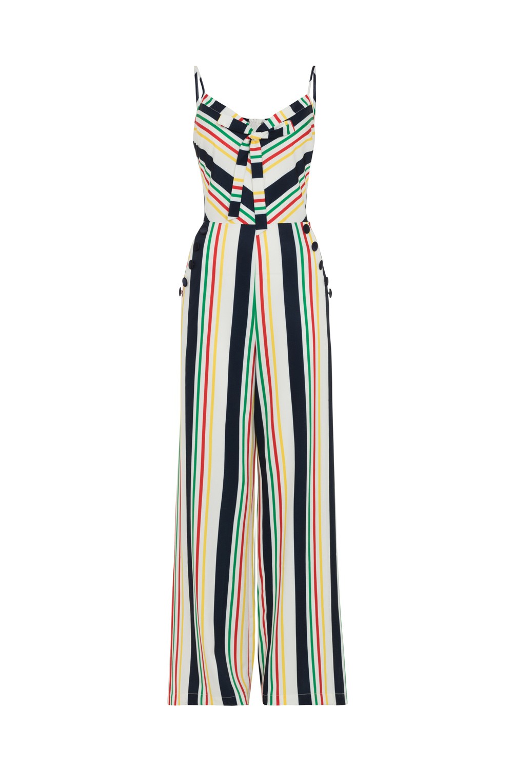 Voodoo Vixen Zara Stripe 70s Jumpsuit